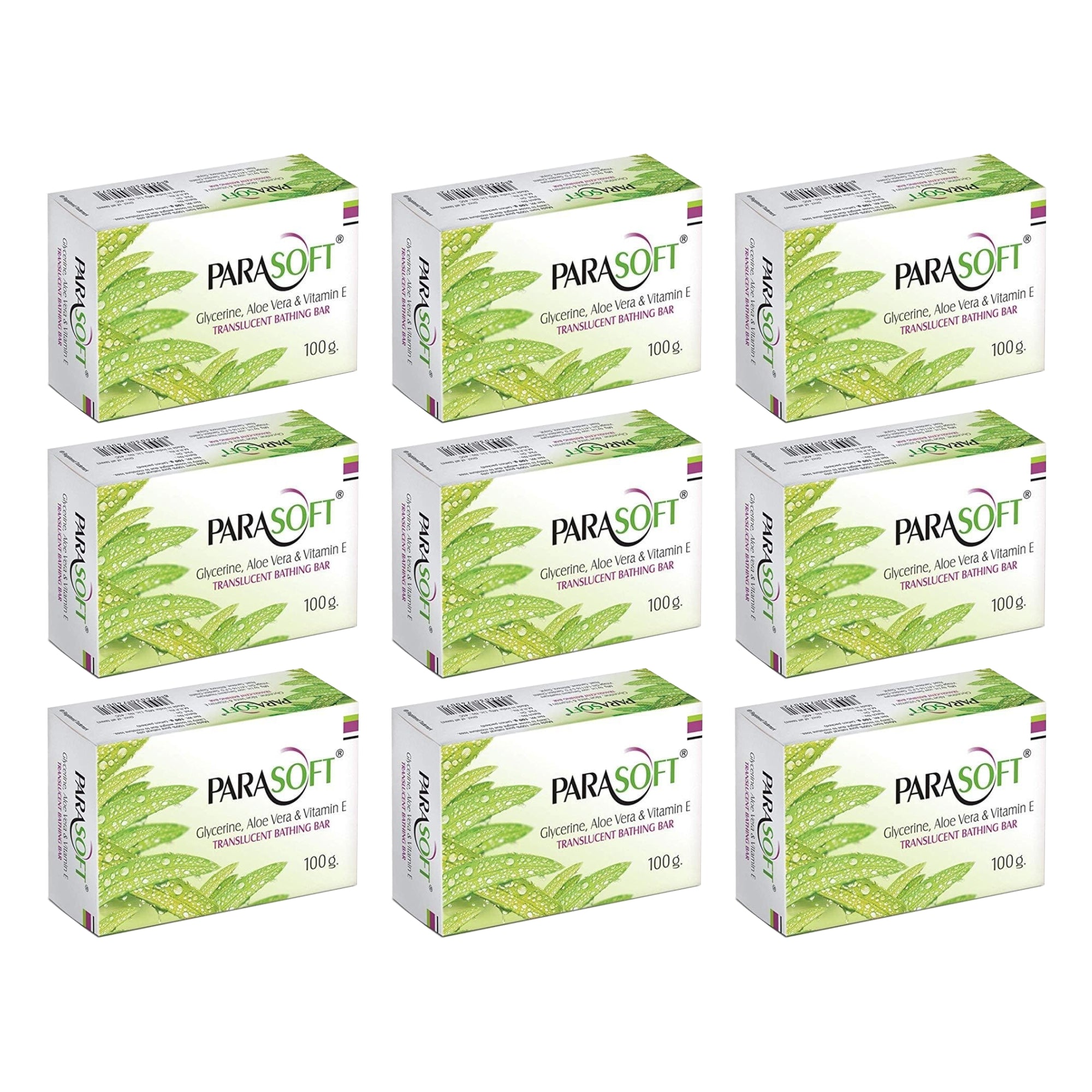 Shoprythm Dry,Parasoft Pack of 9 Salve Parasoft Soap 100g Shoprythm Dry,Parasoft Pack of 9 Salve Parasoft Soap 100g